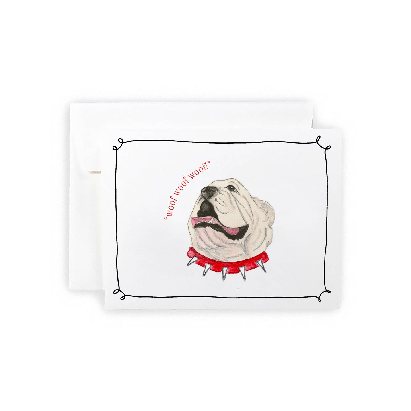 Bulldog Greeting Card or Notecard Set