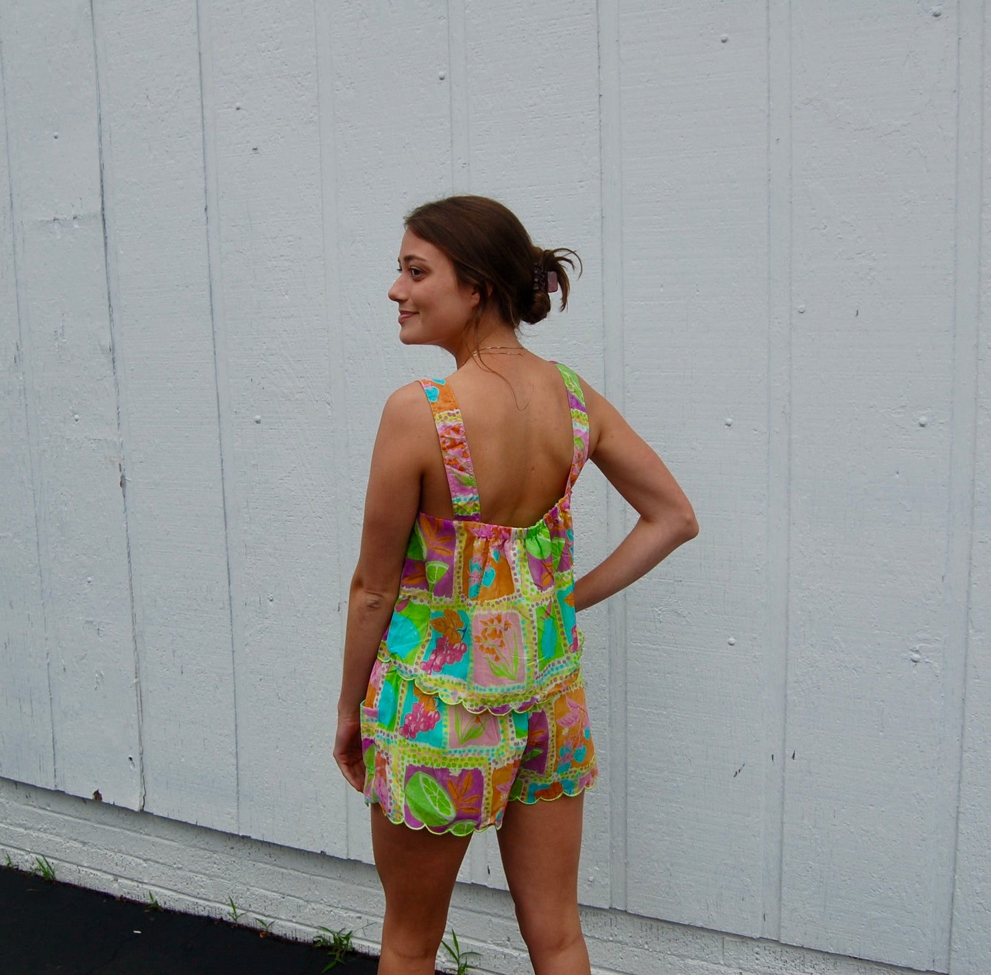 Tropical Mosaic Set with Scalloped Detailing & Fun, Bright Colors - 'Rosie Set'