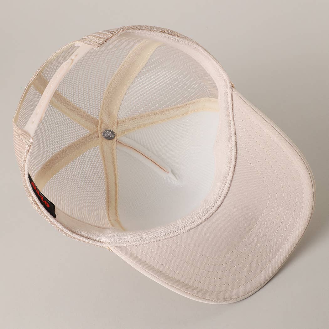 GOD BLESS AMERICA Mesh Back Foam Trucker Hat