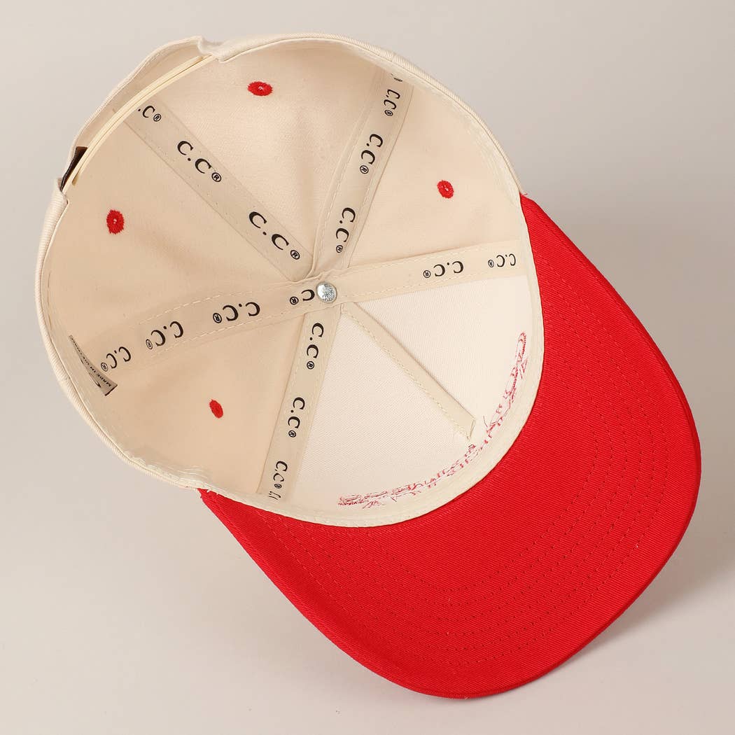 God Bless America Embroidered Two-Tone Canvas Cap