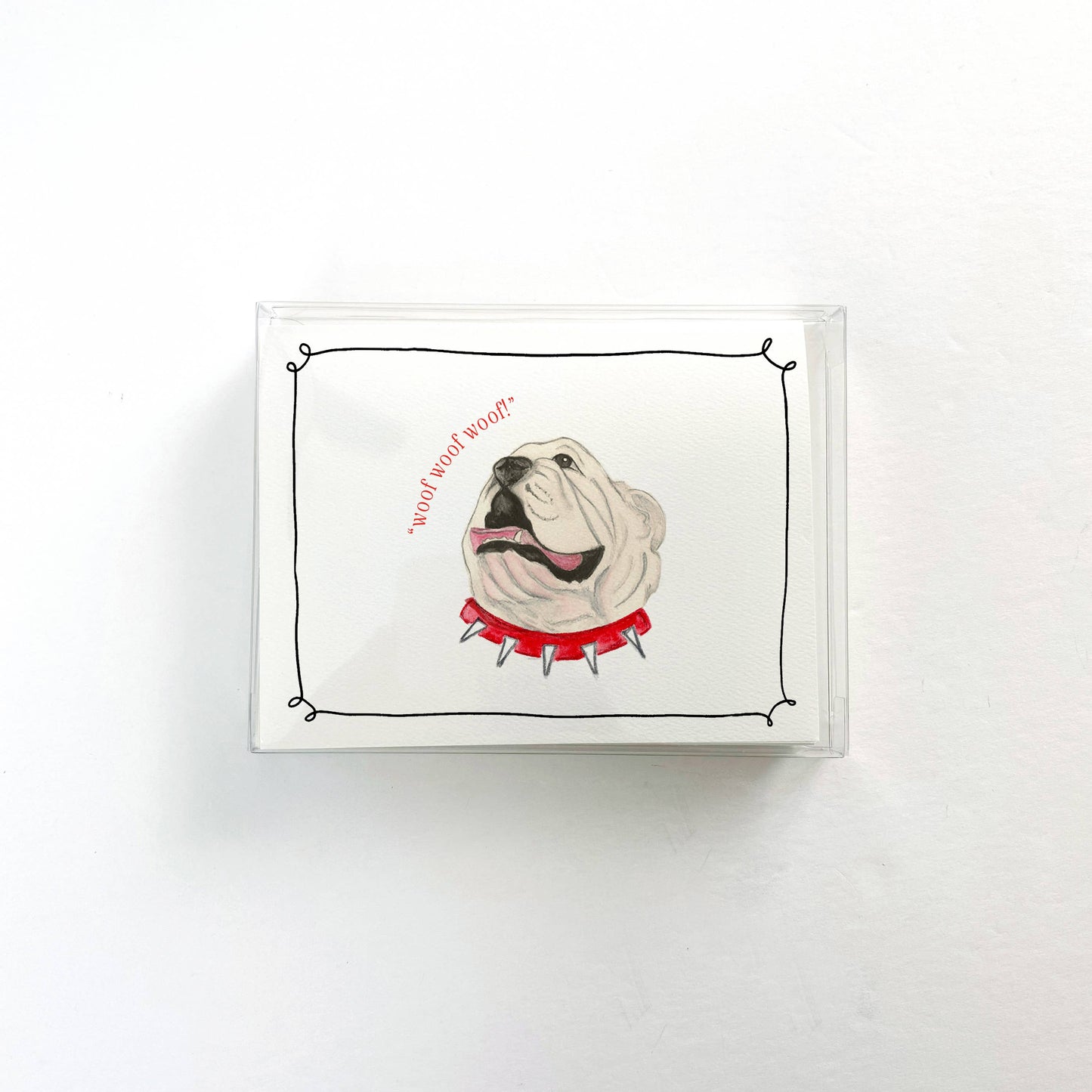 Bulldog Greeting Card or Notecard Set