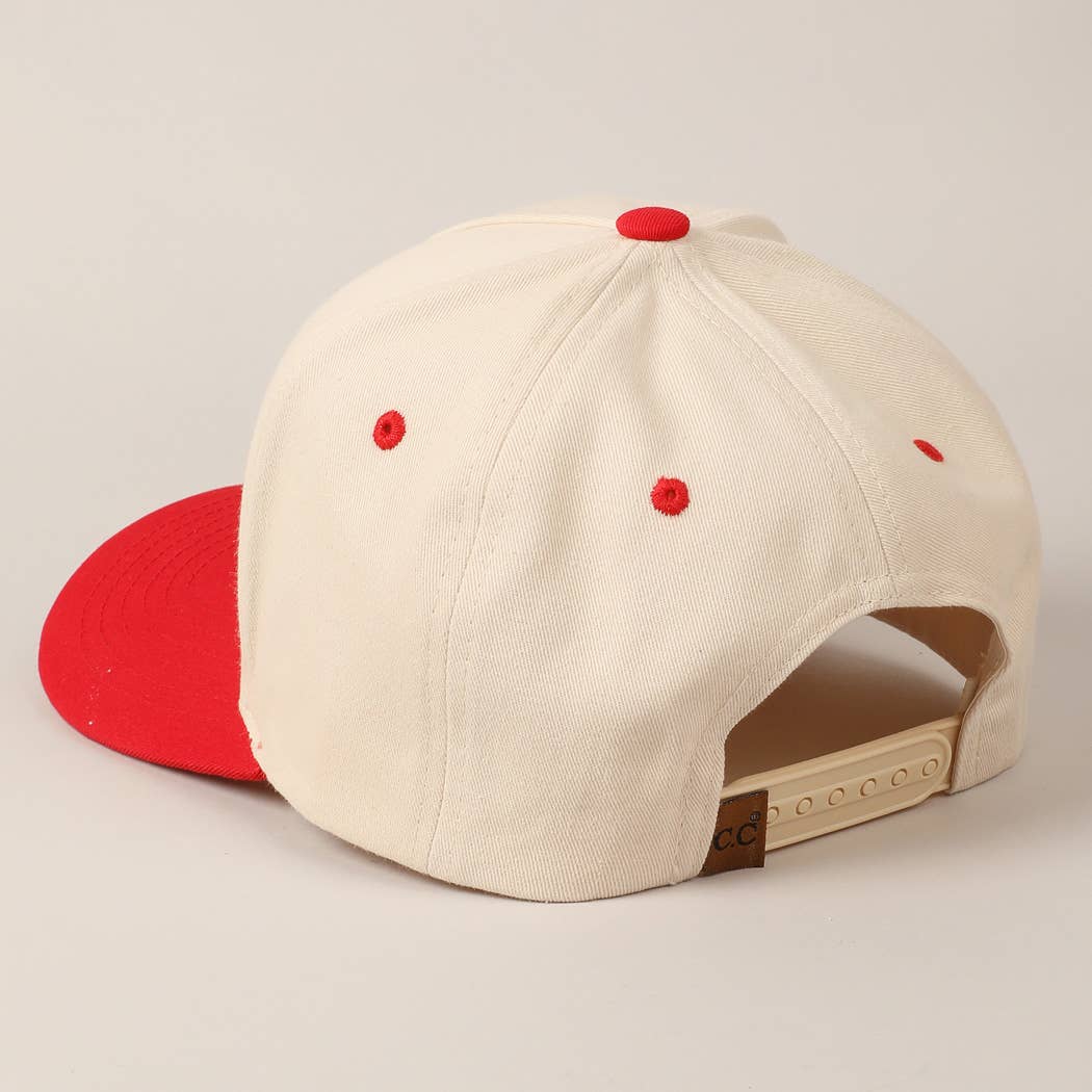 God Bless America Embroidered Two-Tone Canvas Cap