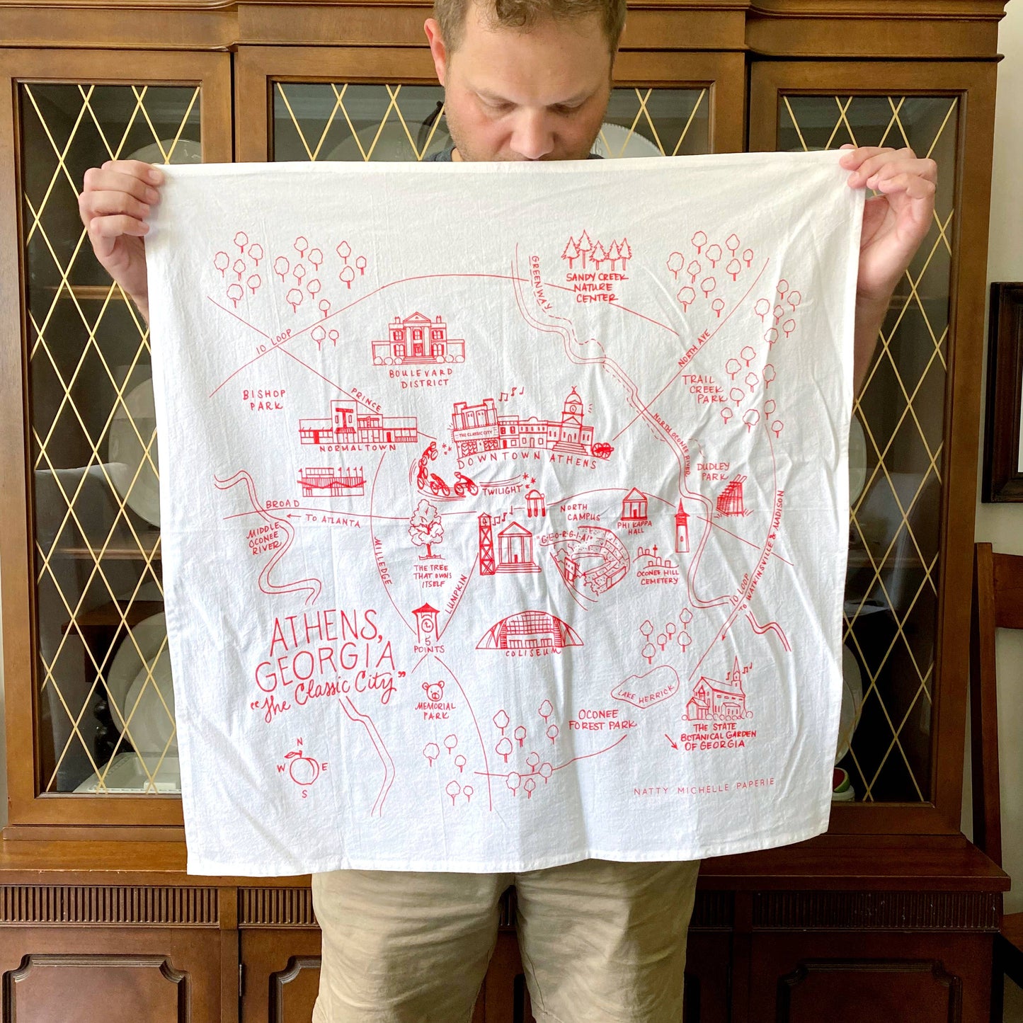 Athens, Georgia XL Flour Sack Towel
