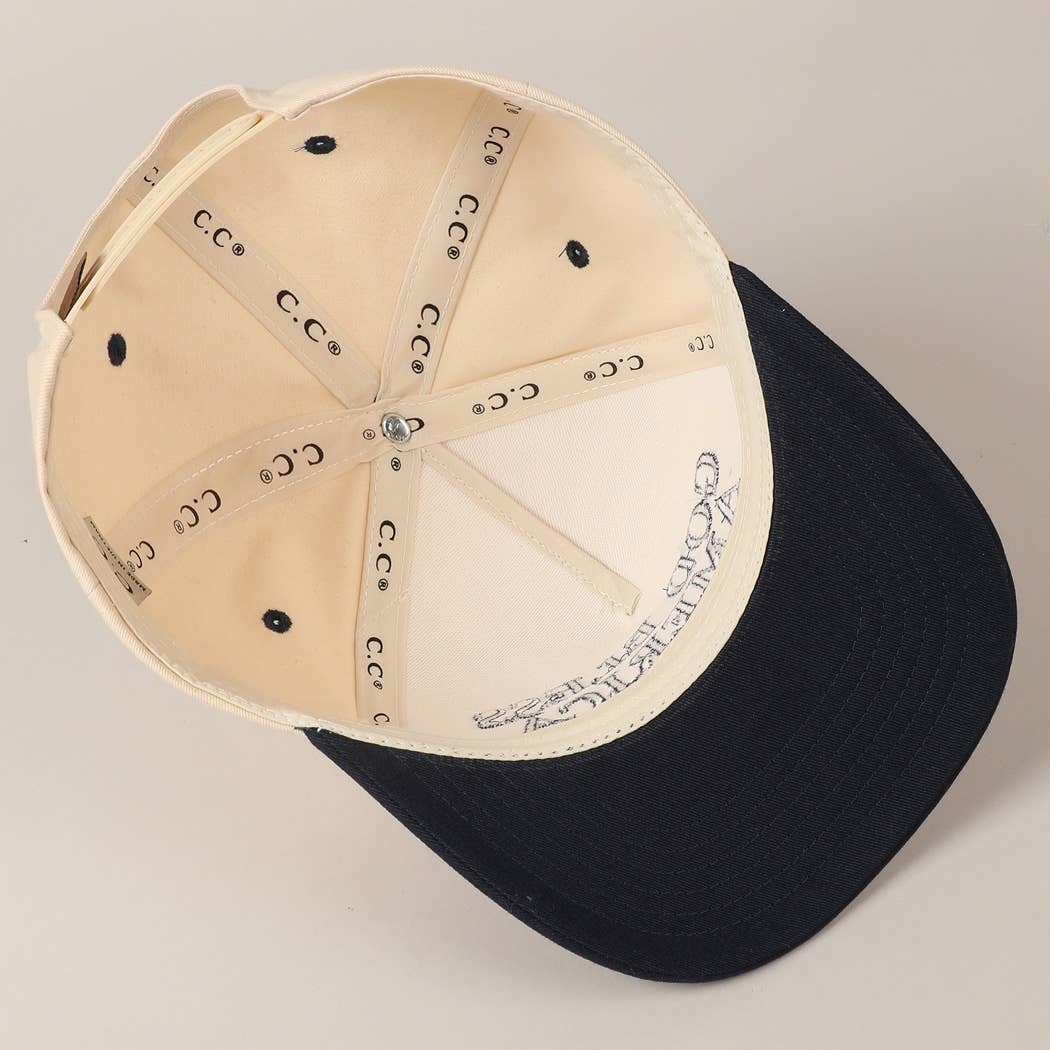 God Bless America Embroidered Two-Tone Canvas Cap