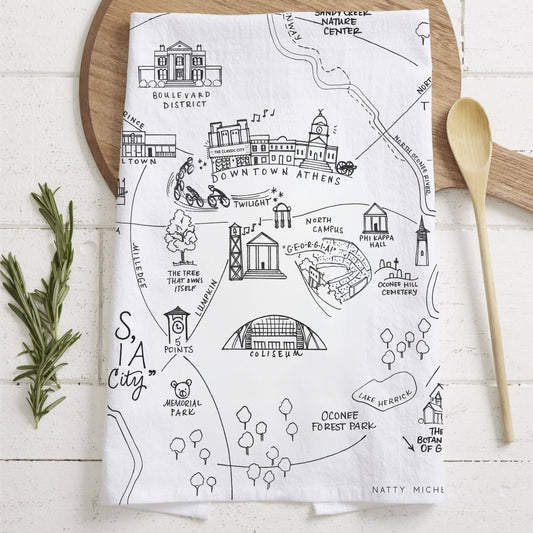 Athens, Georgia XL Flour Sack Towel