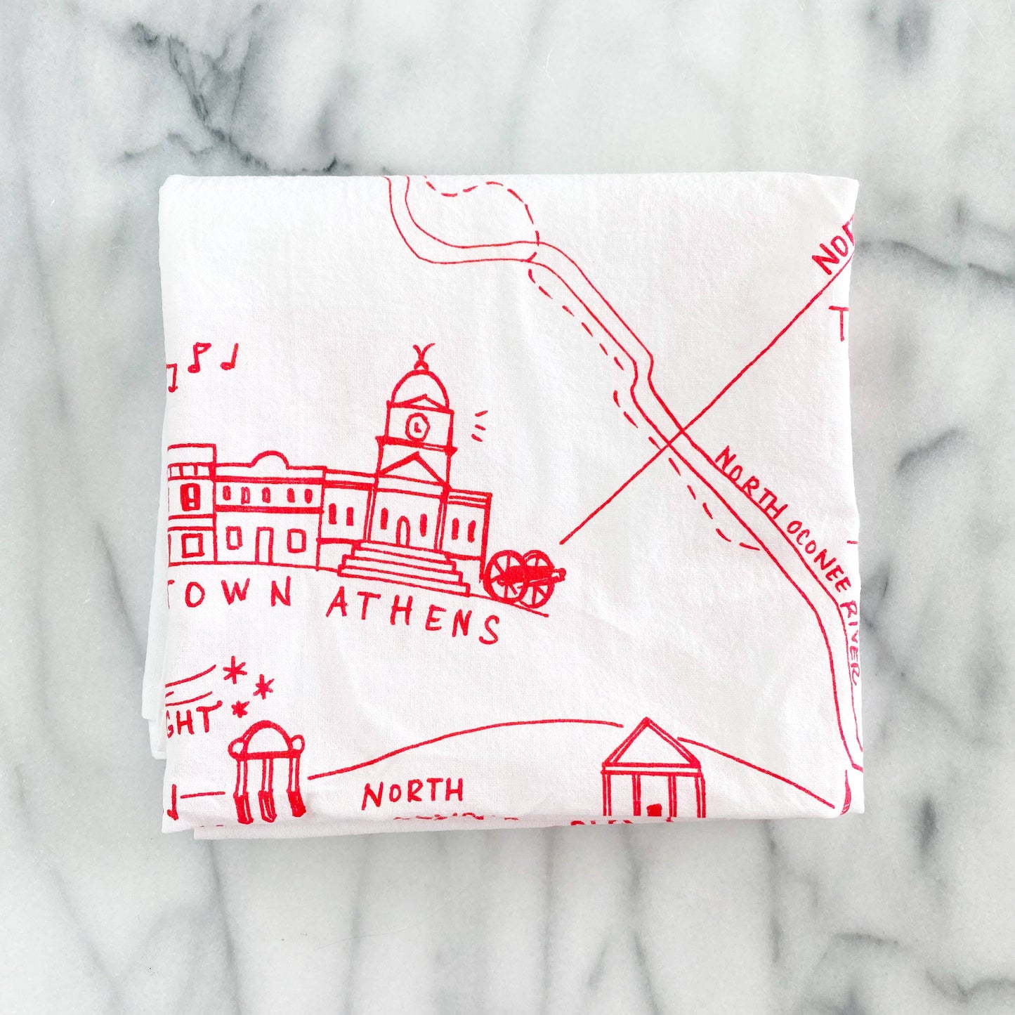 Athens, Georgia XL Flour Sack Towel