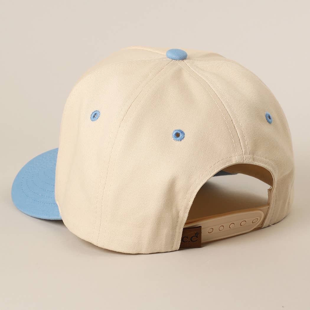 BLESSED Lettering Embroidery Baseball Cap