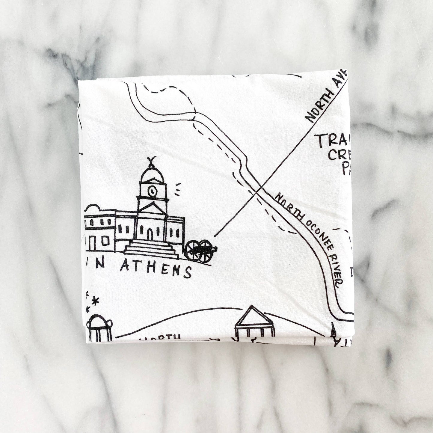 Athens, Georgia XL Flour Sack Towel